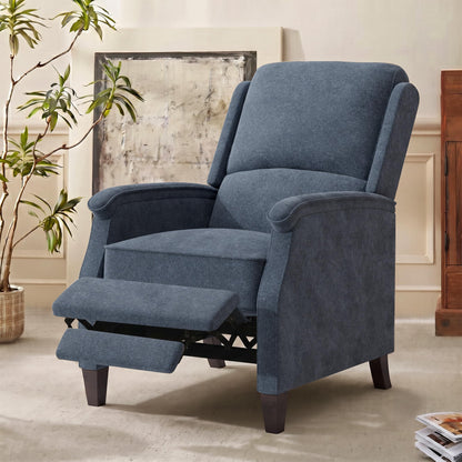 VKNOW Recliner Chair，Fabric Recliner with Adjustable Back