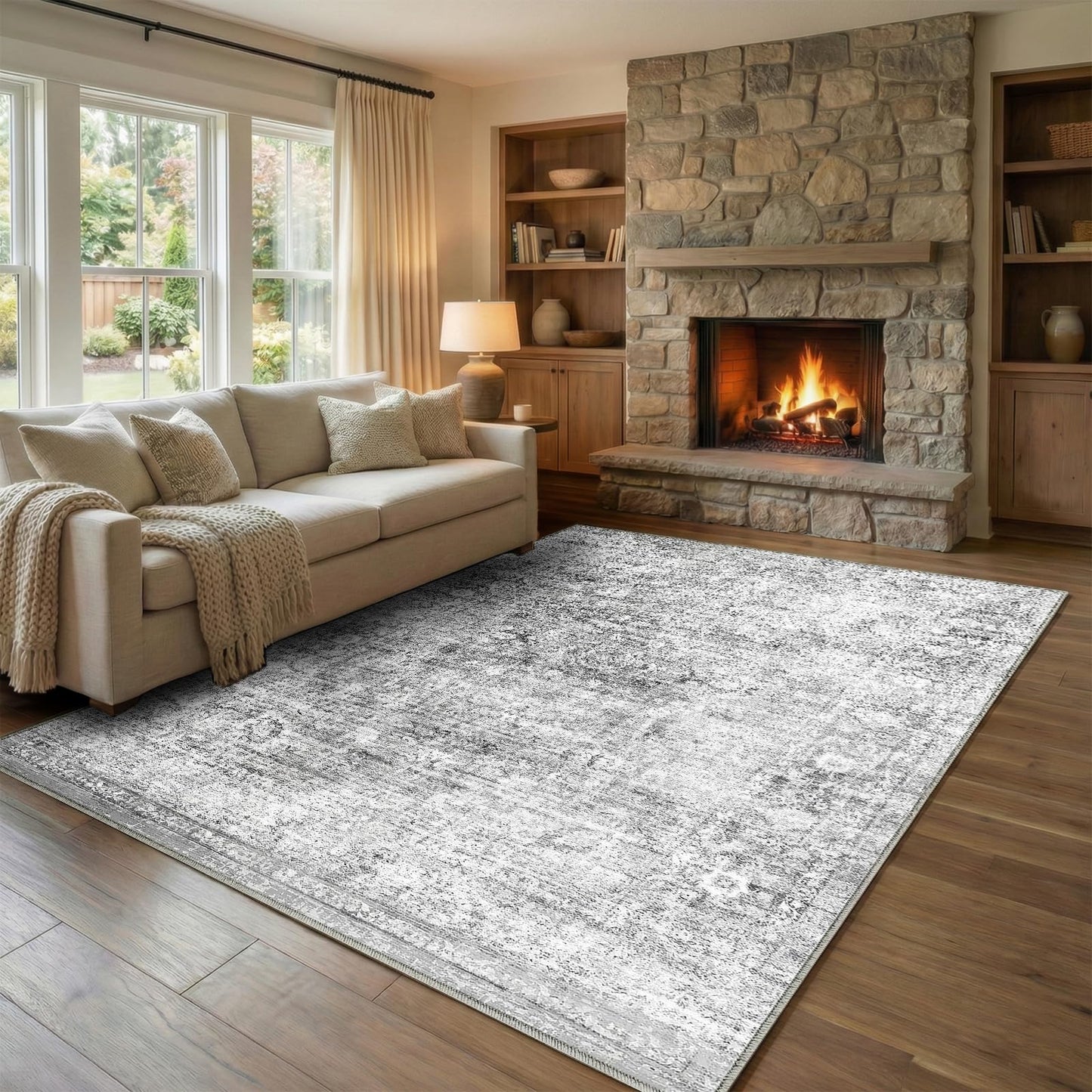 Homemate Washable Area Rug for Home Decor