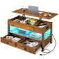 WLIVE Lift Top Coffee Table with Hidden Storage