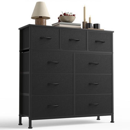 7 Drawer Fabric Dresser with Storage Bins and Steel Frame for Bedroom & Closet