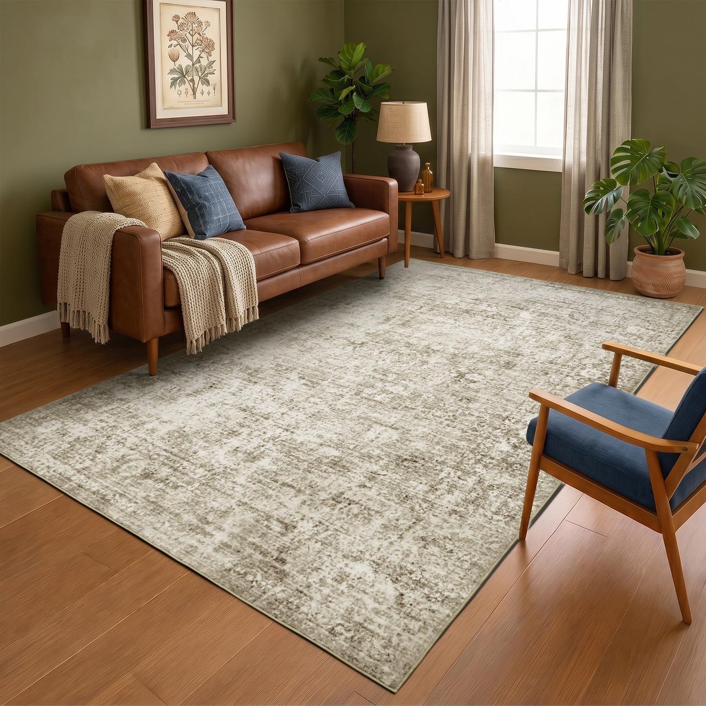 Homemate Washable Area Rug for Home Decor