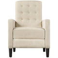 Yaheetech Fabric Recliner Chair Set of 2 Tufted Sofa Chair Beige