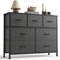 7 Drawer Fabric Dresser with Storage Bins and Steel Frame for Bedroom & Closet