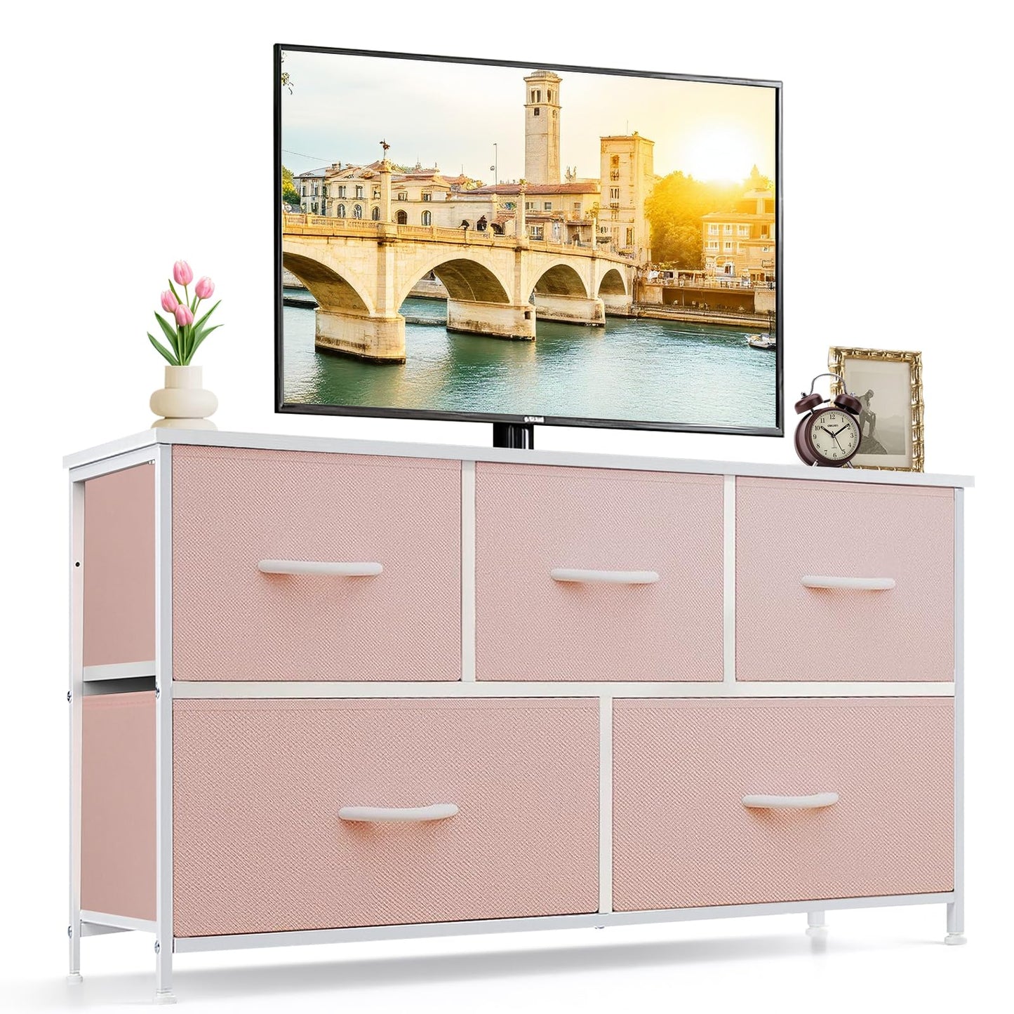 SageNest Dresser for Bedroom, Anti-Tip Tall Storage Organizer