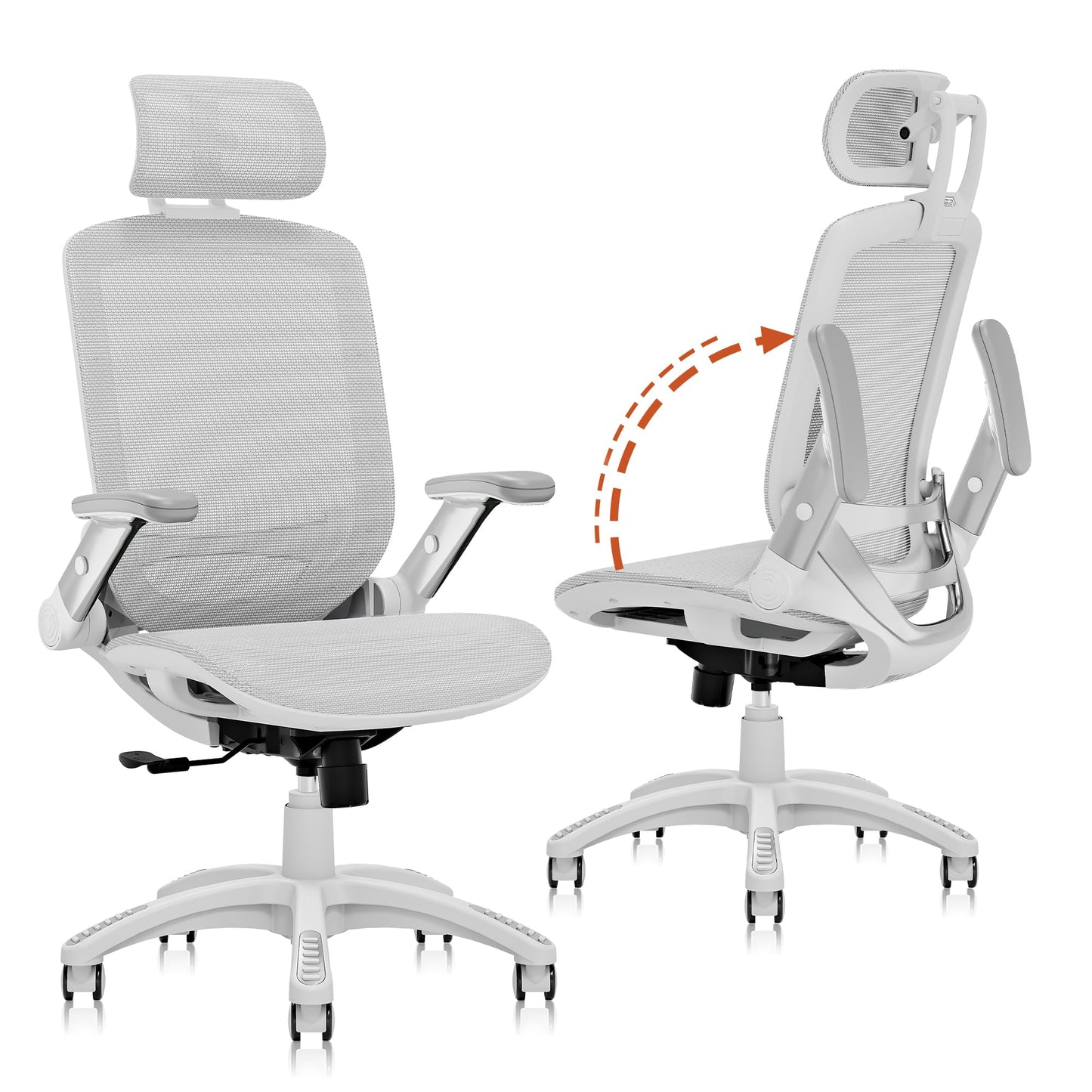 Ergonomic High Back Mesh Office Chair with Lumbar Support & Headrest