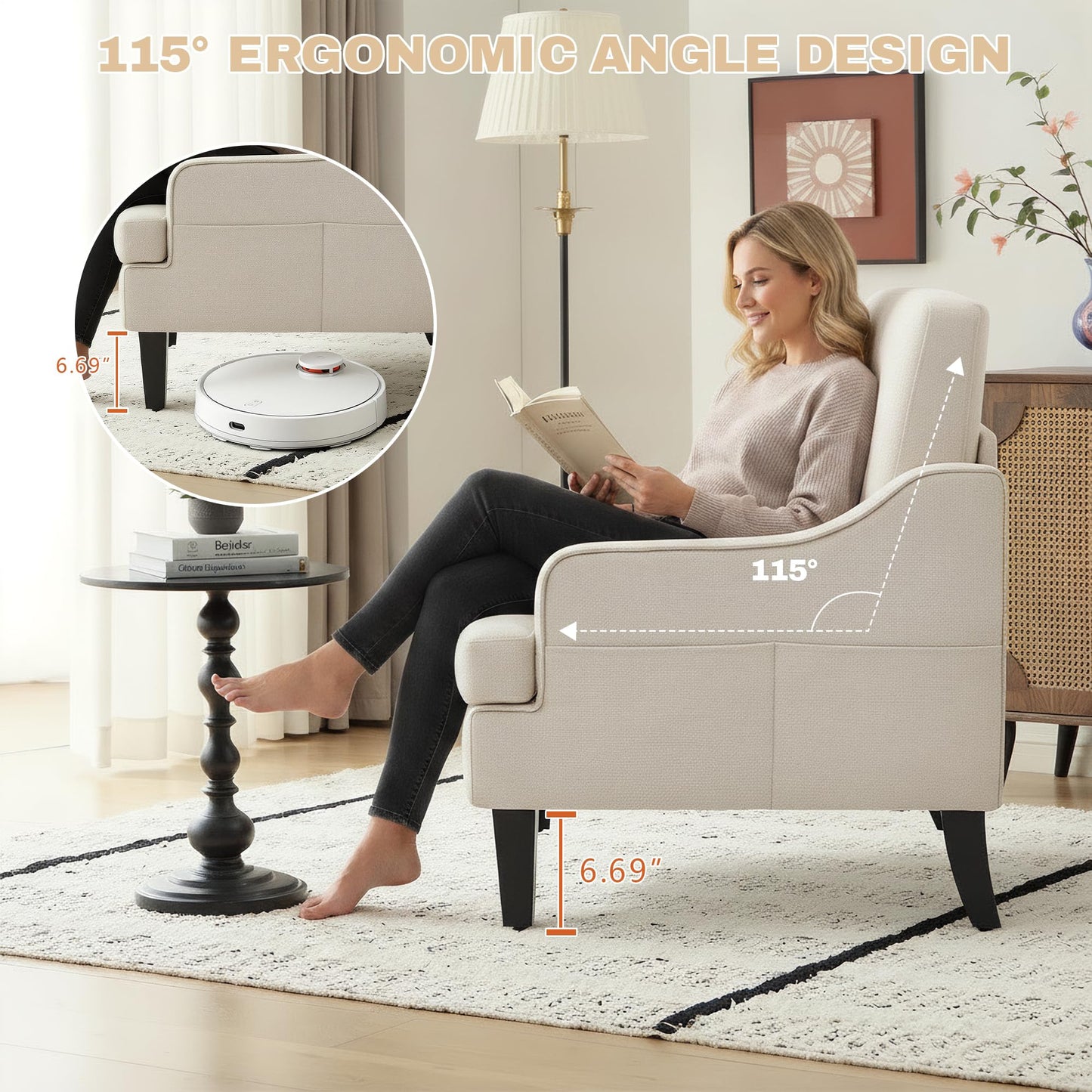 GAOHAPY Accent Chair for Living Room