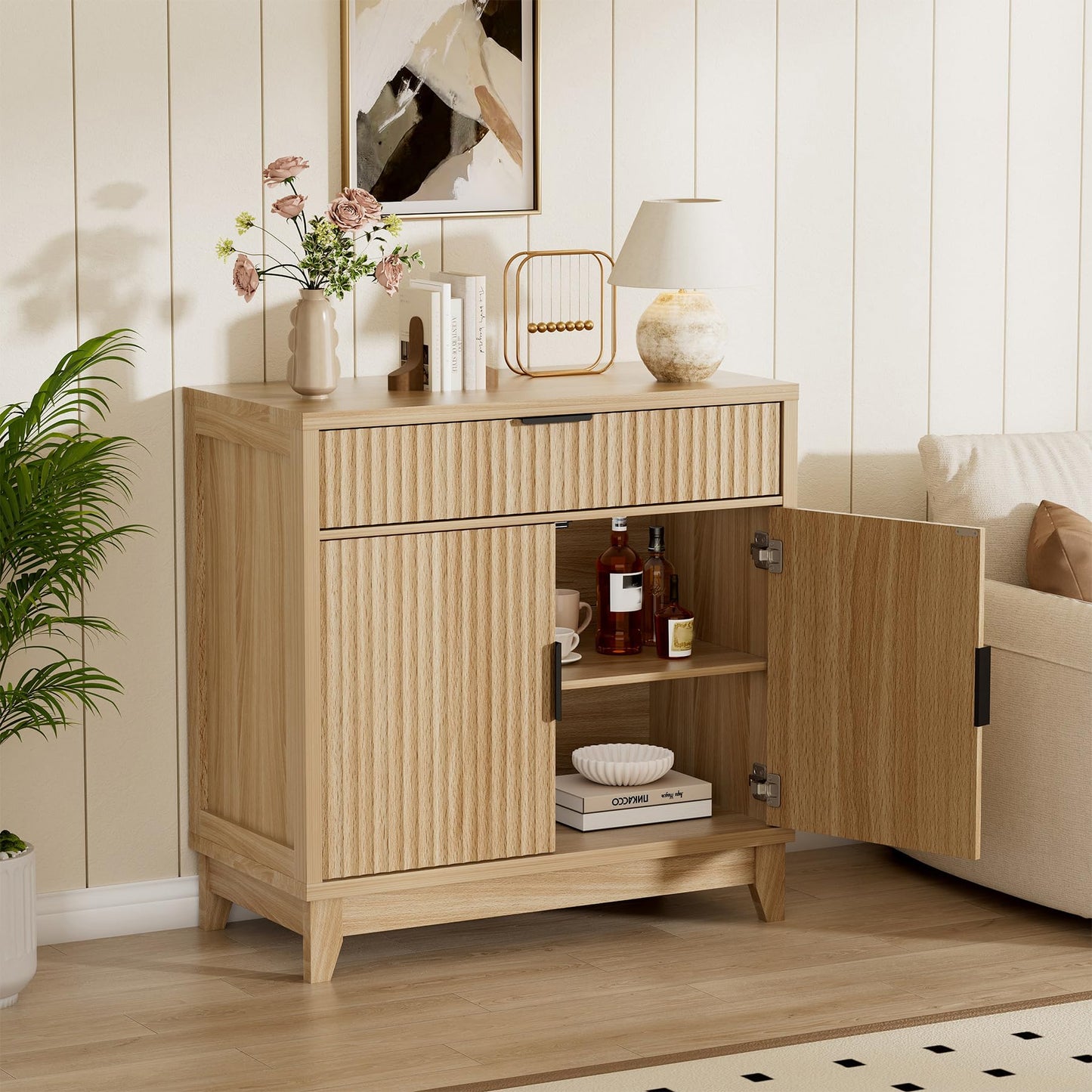Vabches Modern Sideboard Buffet Cabinet with Storage