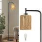 Industrial Boho Tall Floor Lamp for Living Room, Bedroom & Office