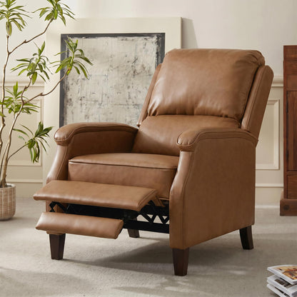 VKNOW Recliner Chair，Fabric Recliner with Adjustable Back