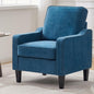 Mid Century Modern Accent Chair with Upholstered Seat & Wood Legs