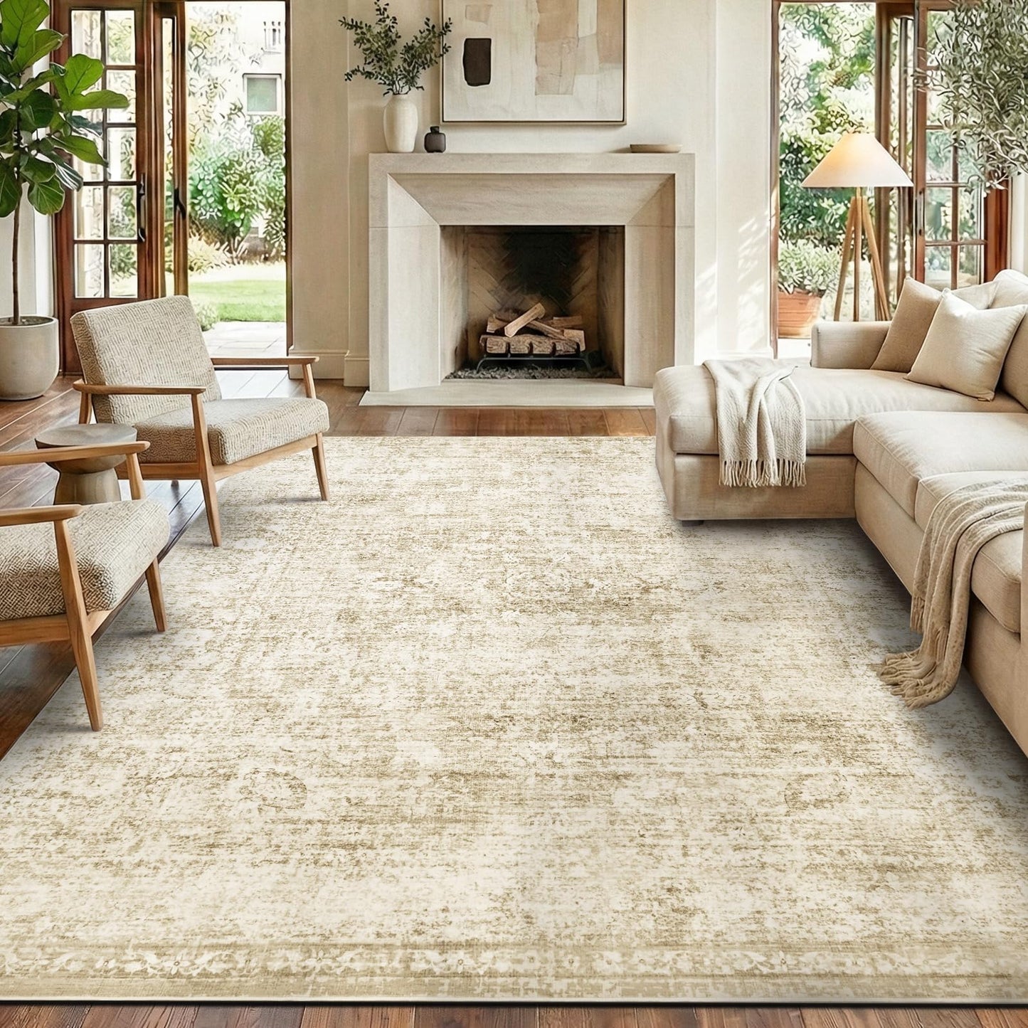 Homemate Washable Area Rug for Home Decor