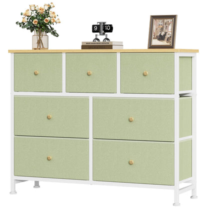 OLIXIS Dresser for Bedroom with 7 Fabric Drawers Storage Organizer
