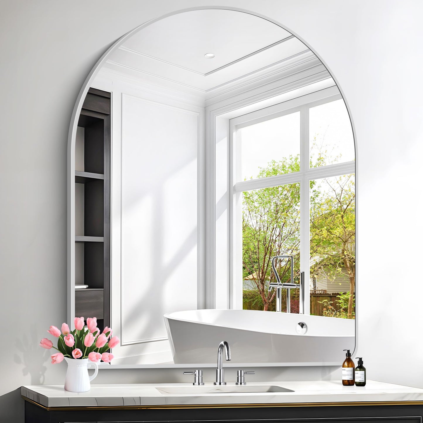 FORBATH Arched Bathroom Mirror