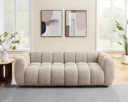 VANOMi 88" Oversized Boucle Sofa, Modern Upholstered