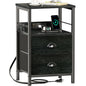 Furologee Nightstands Set of 2 with Charging Station