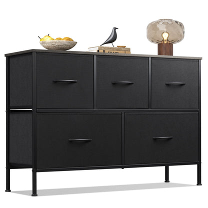WLIVE Dresser for Bedroom with 5 Drawers