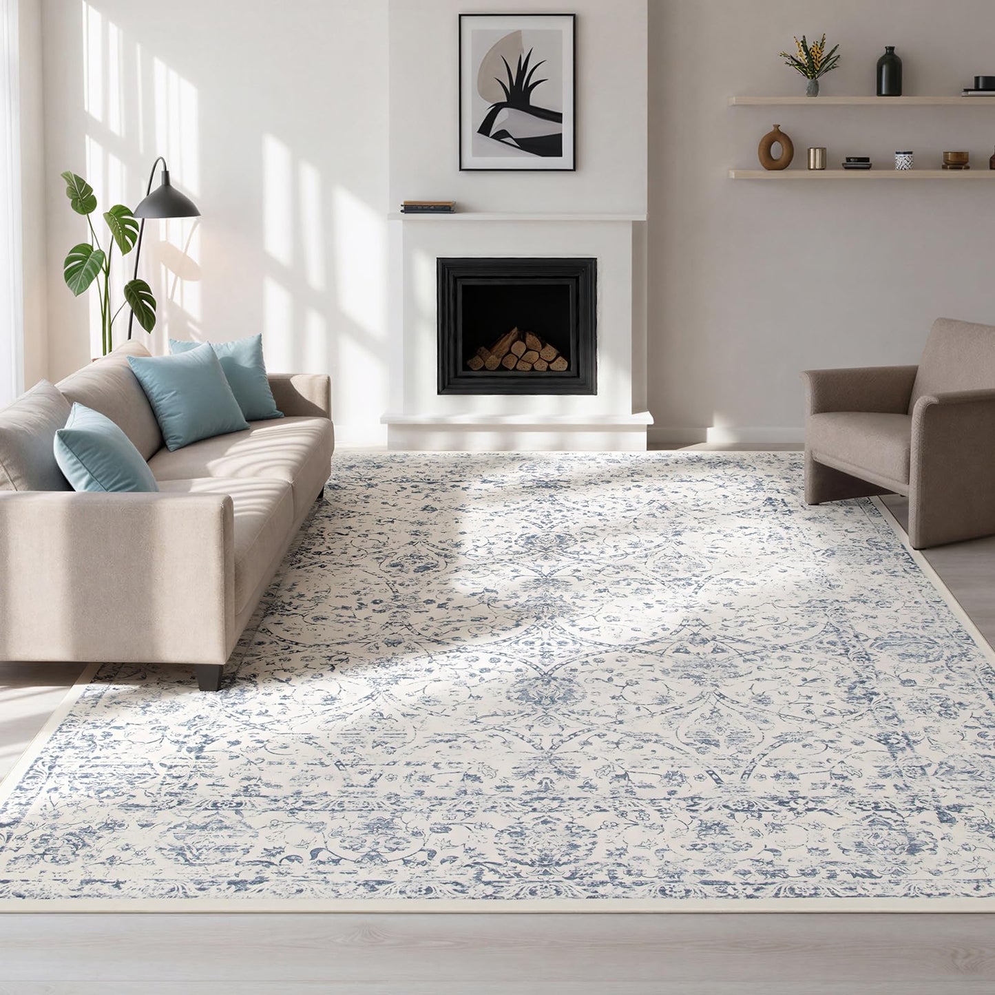 Lbris Machine Washable Rugs 8x10 Area Rugs for Living Room,Bedroom,Dining Room