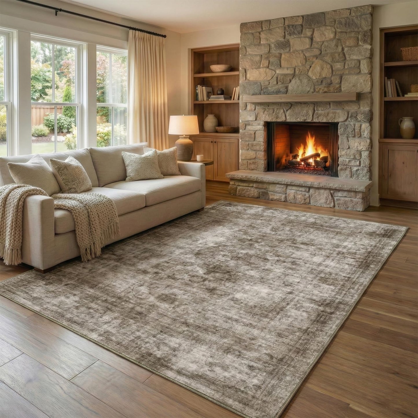 Homemate Washable Area Rug for Home Decor