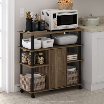Tiered Wood Bookshelf with Open Storage Shelves for Home & Office