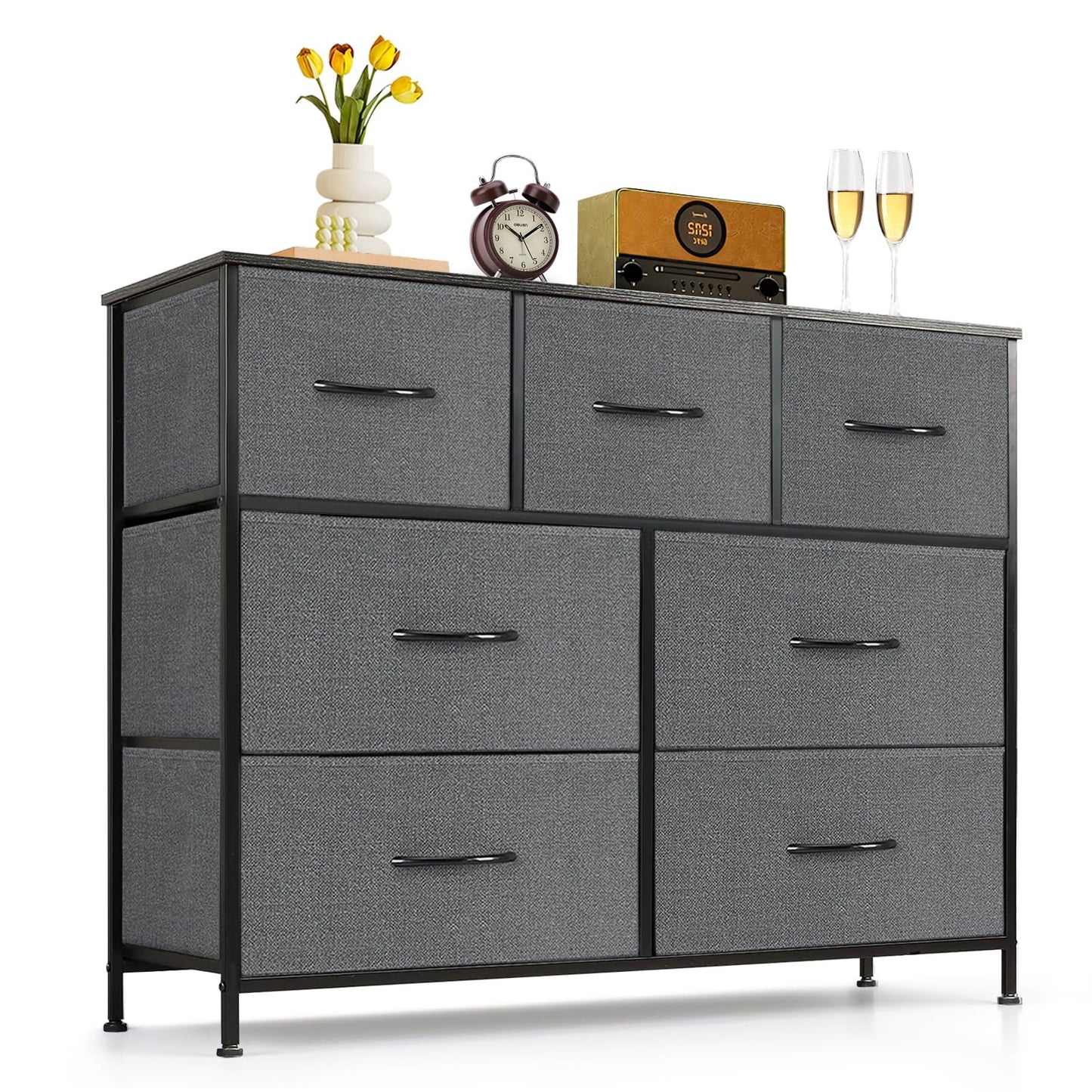 SageNest Dresser for Bedroom, Anti-Tip Tall Storage Organizer