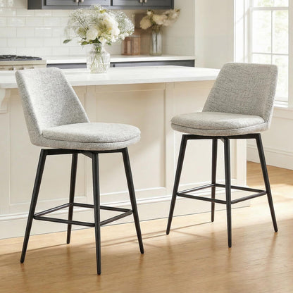 CHITA Swivel Counter and Bar Stools
