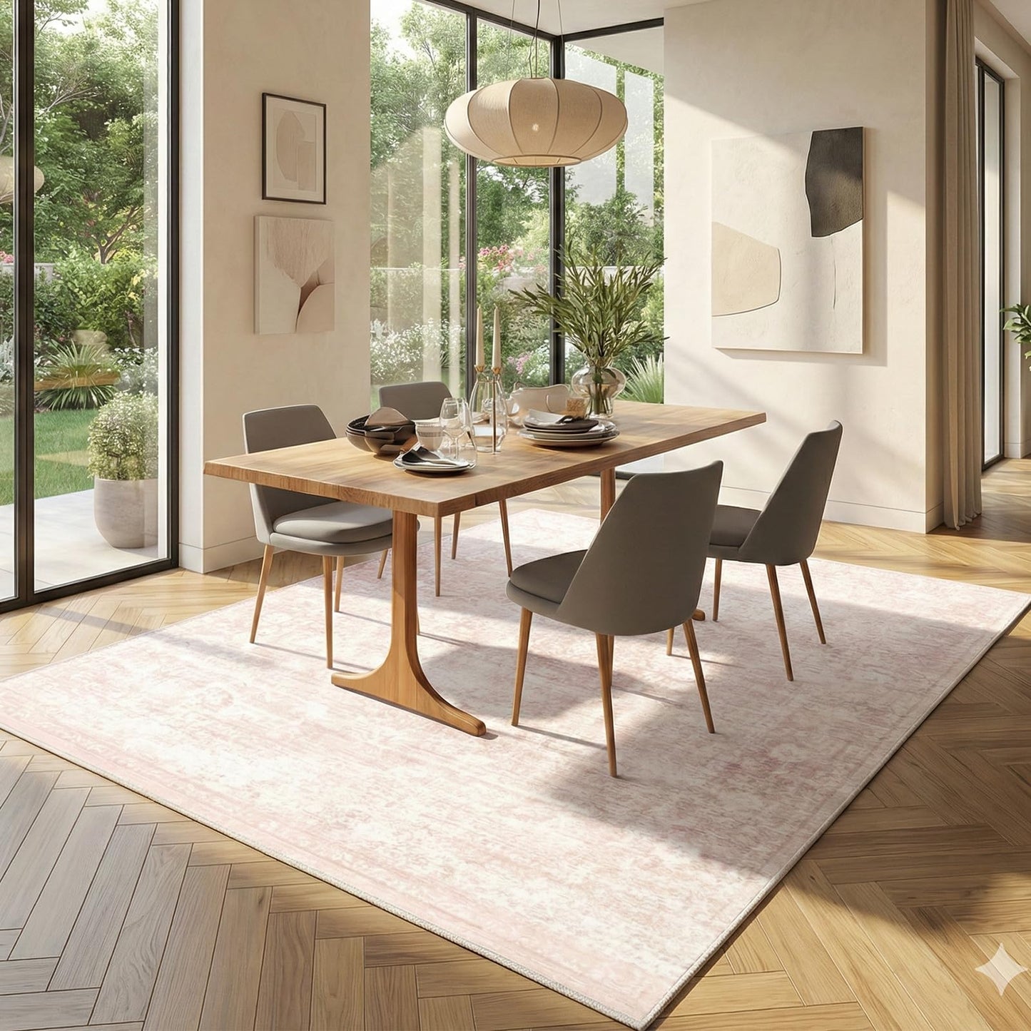 Homemate Washable Area Rug for Home Decor