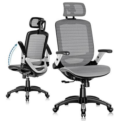 Ergonomic High Back Mesh Office Chair with Lumbar Support & Headrest