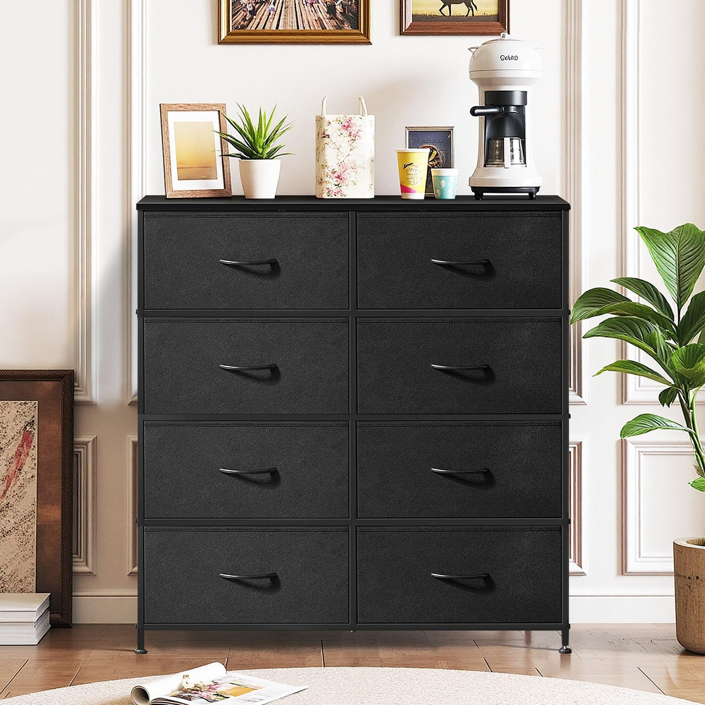 SageNest Dresser for Bedroom, Anti-Tip Tall Storage Organizer
