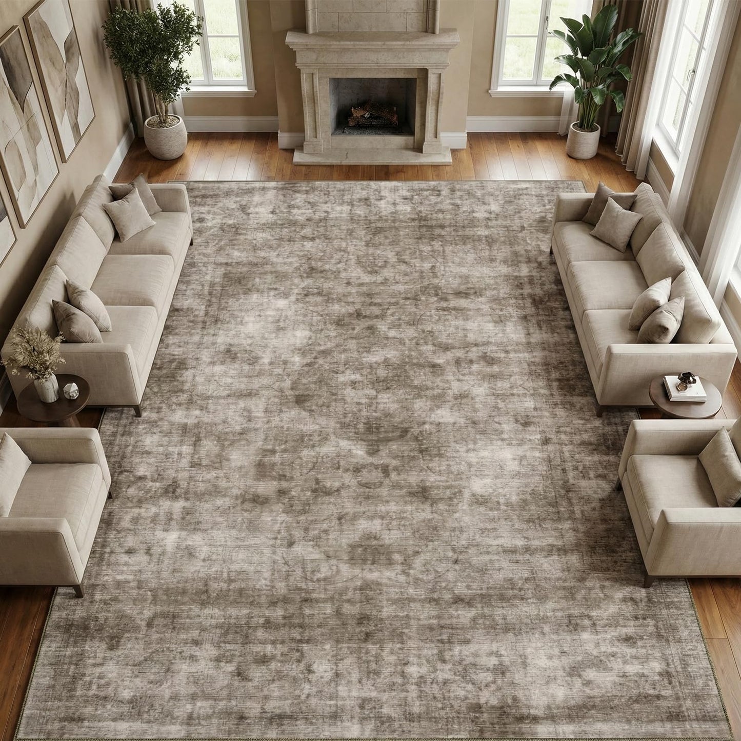 Homemate Washable Area Rug for Home Decor