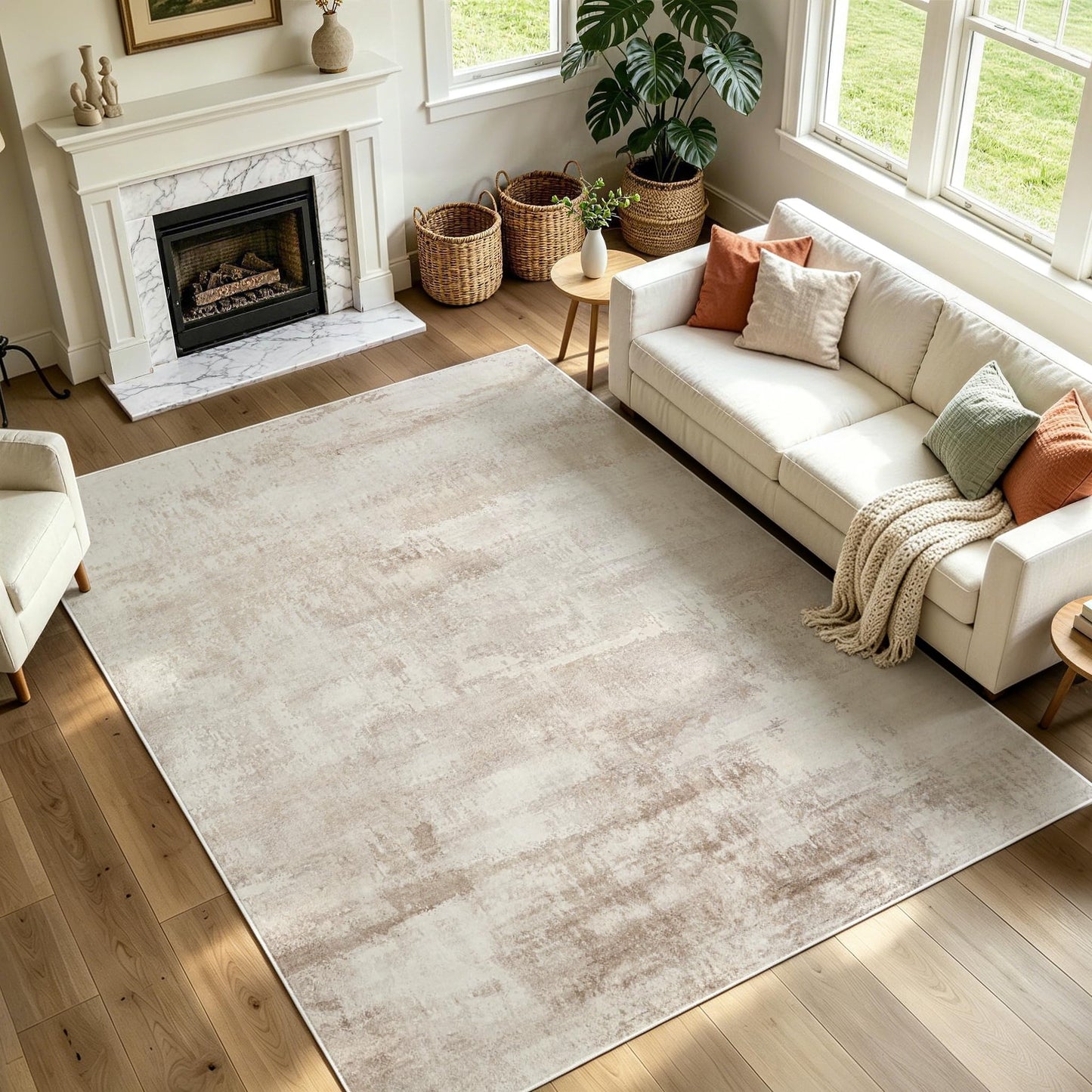 Lbris Machine Washable Rugs 8x10 Area Rugs for Living Room,Bedroom,Dining Room