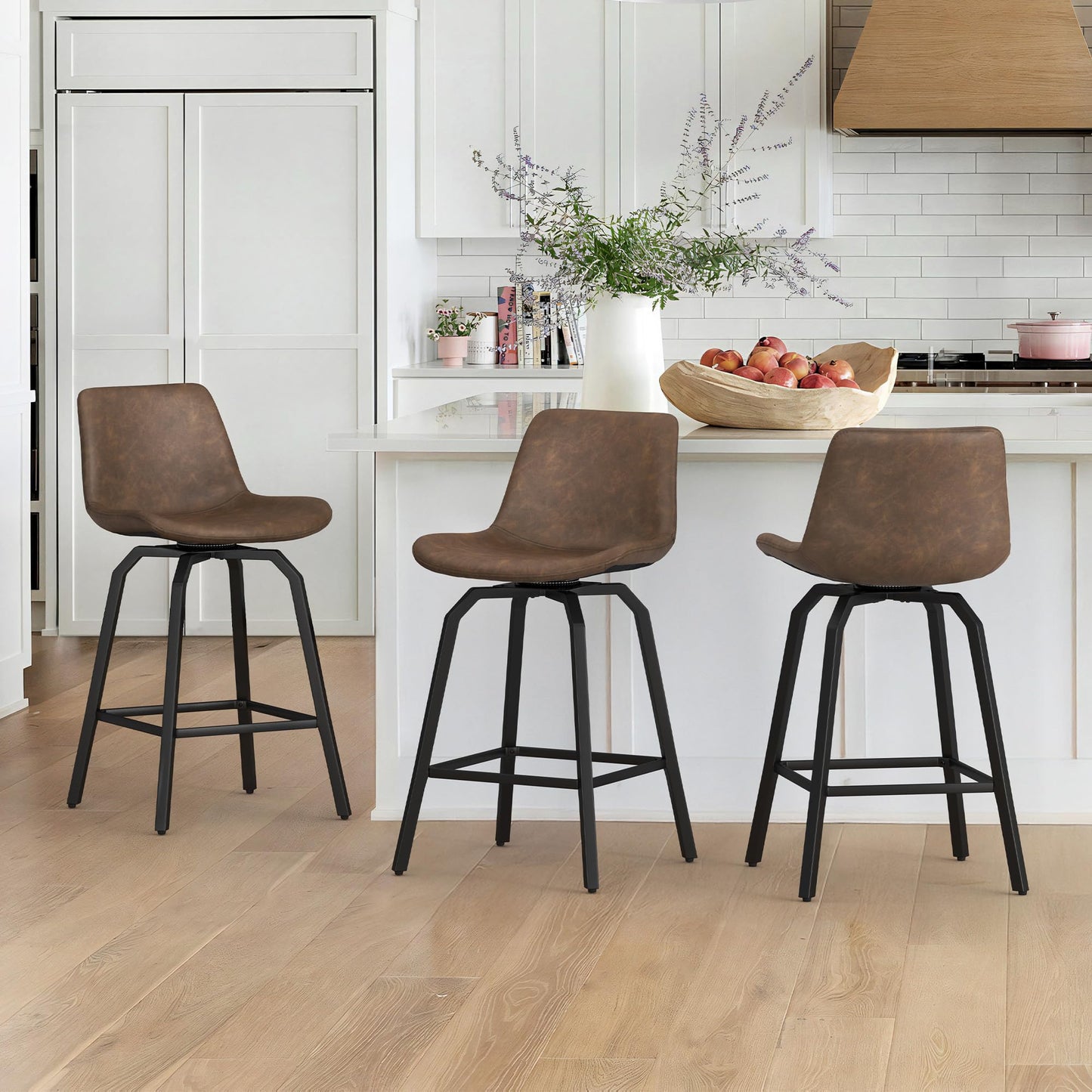 LUE BONA 360° Swivel Bar Stools