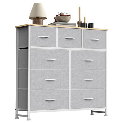 7 Drawer Fabric Dresser with Storage Bins and Steel Frame for Bedroom & Closet