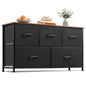 WLIVE Dresser for Bedroom with 5 Drawers
