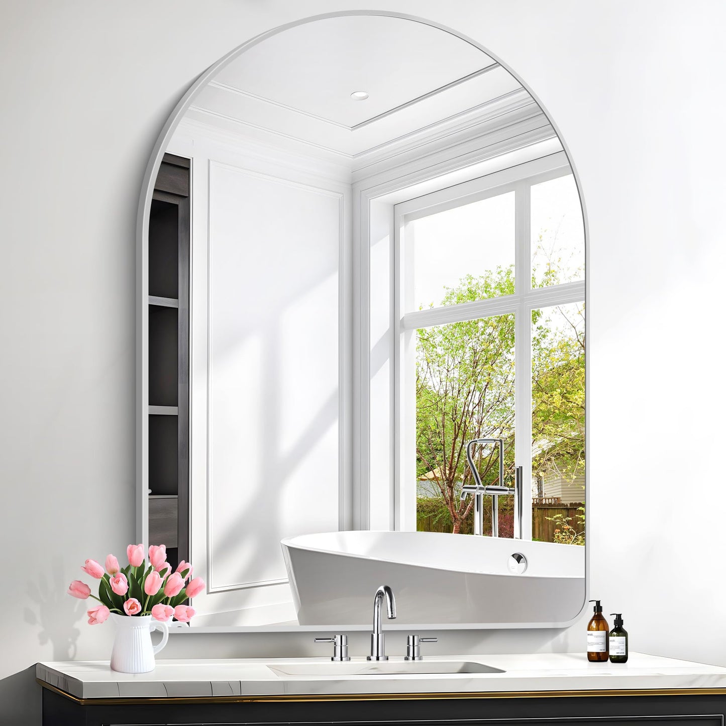 FORBATH Arched Bathroom Mirror