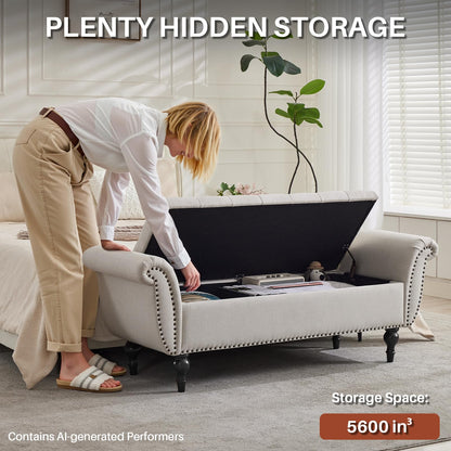 obmedin 63.78" Ottoman with Storage Storage Ottoman Bench