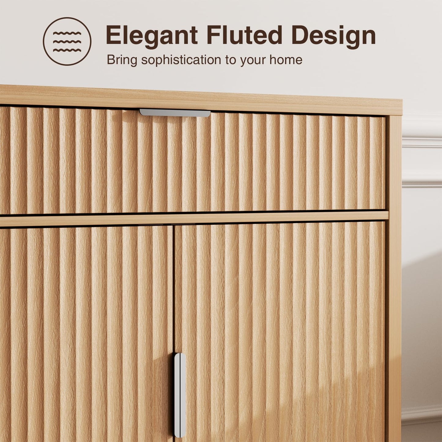Vabches Modern Sideboard Buffet Cabinet with Storage