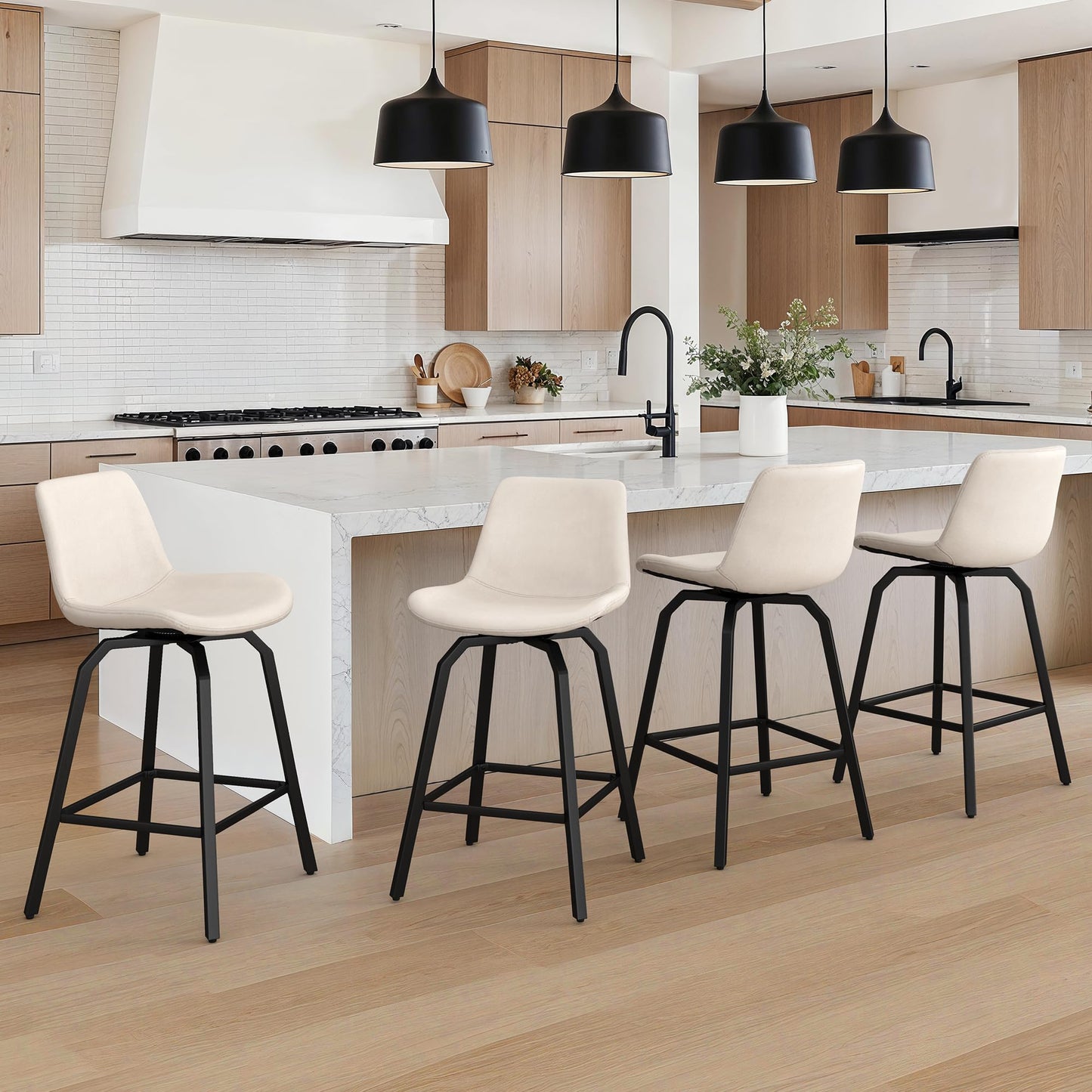 LUE BONA 360° Swivel Bar Stools