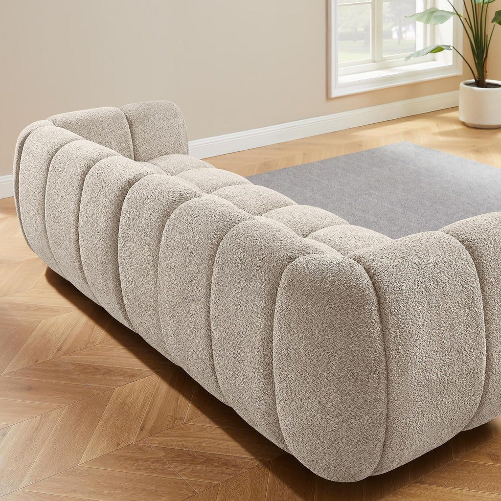 VANOMi 88" Oversized Boucle Sofa, Modern Upholstered