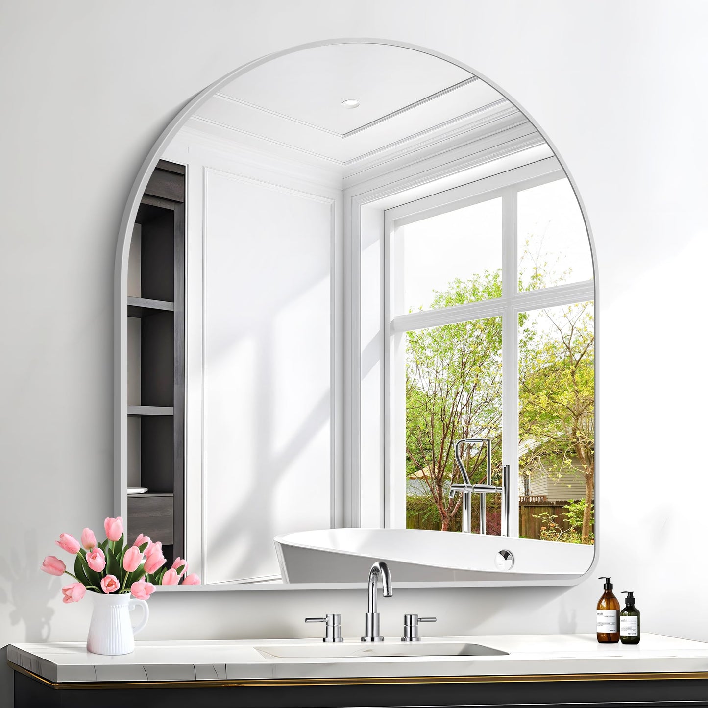 FORBATH Arched Bathroom Mirror