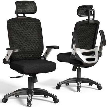 Ergonomic High Back Mesh Office Chair with Lumbar Support & Headrest