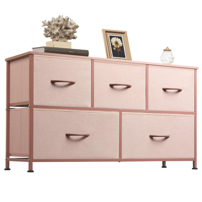 WLIVE Dresser for Bedroom with 5 Drawers