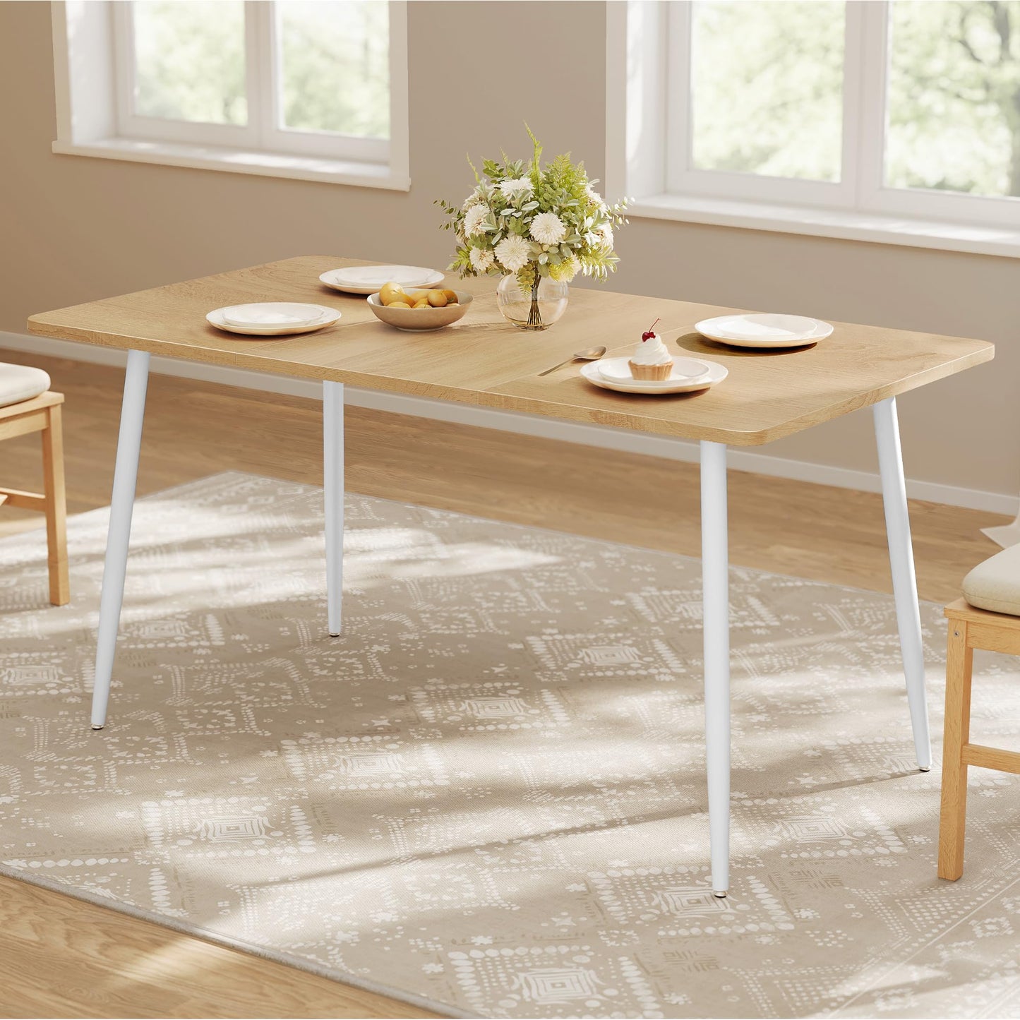 VASAG Dining Table, Kitchen Table, for Living Room, Dining Room