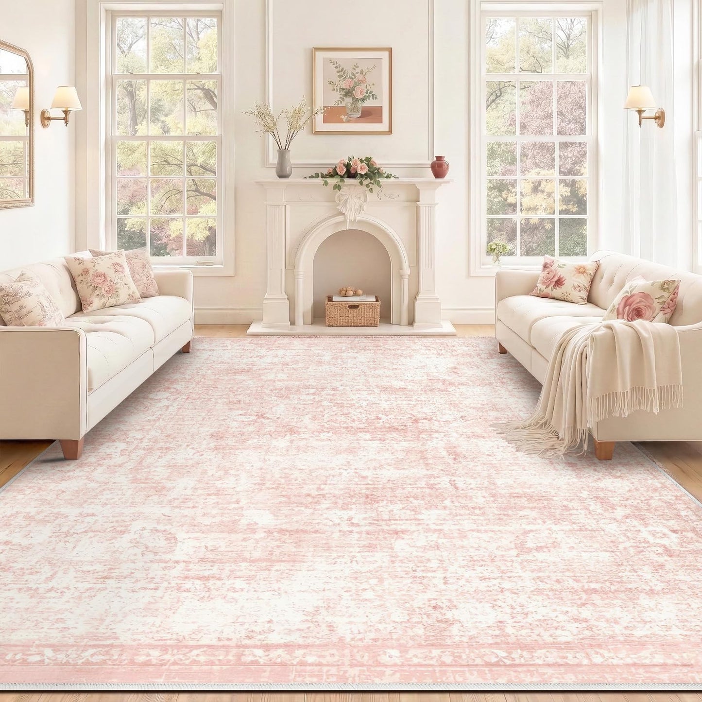 Homemate Washable Area Rug for Home Decor
