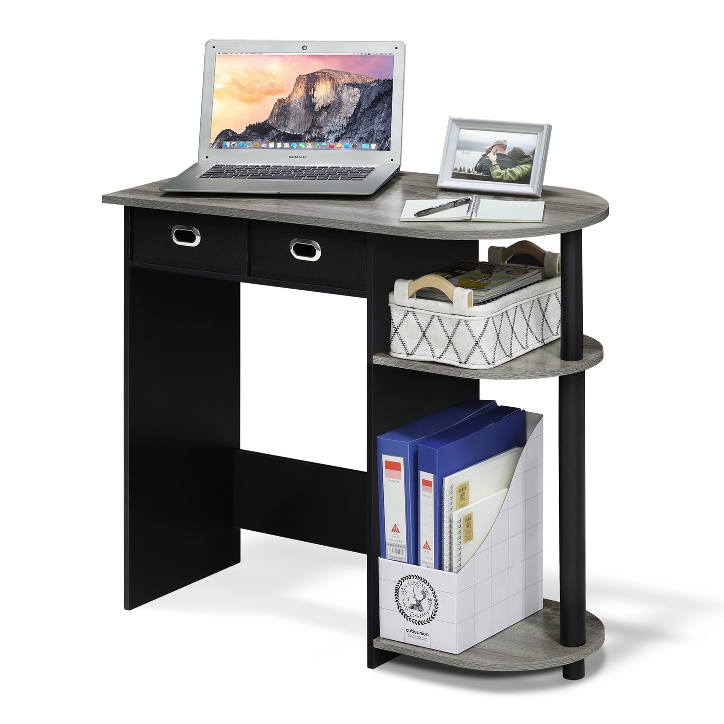 Furinno Simplistic Study Table, White