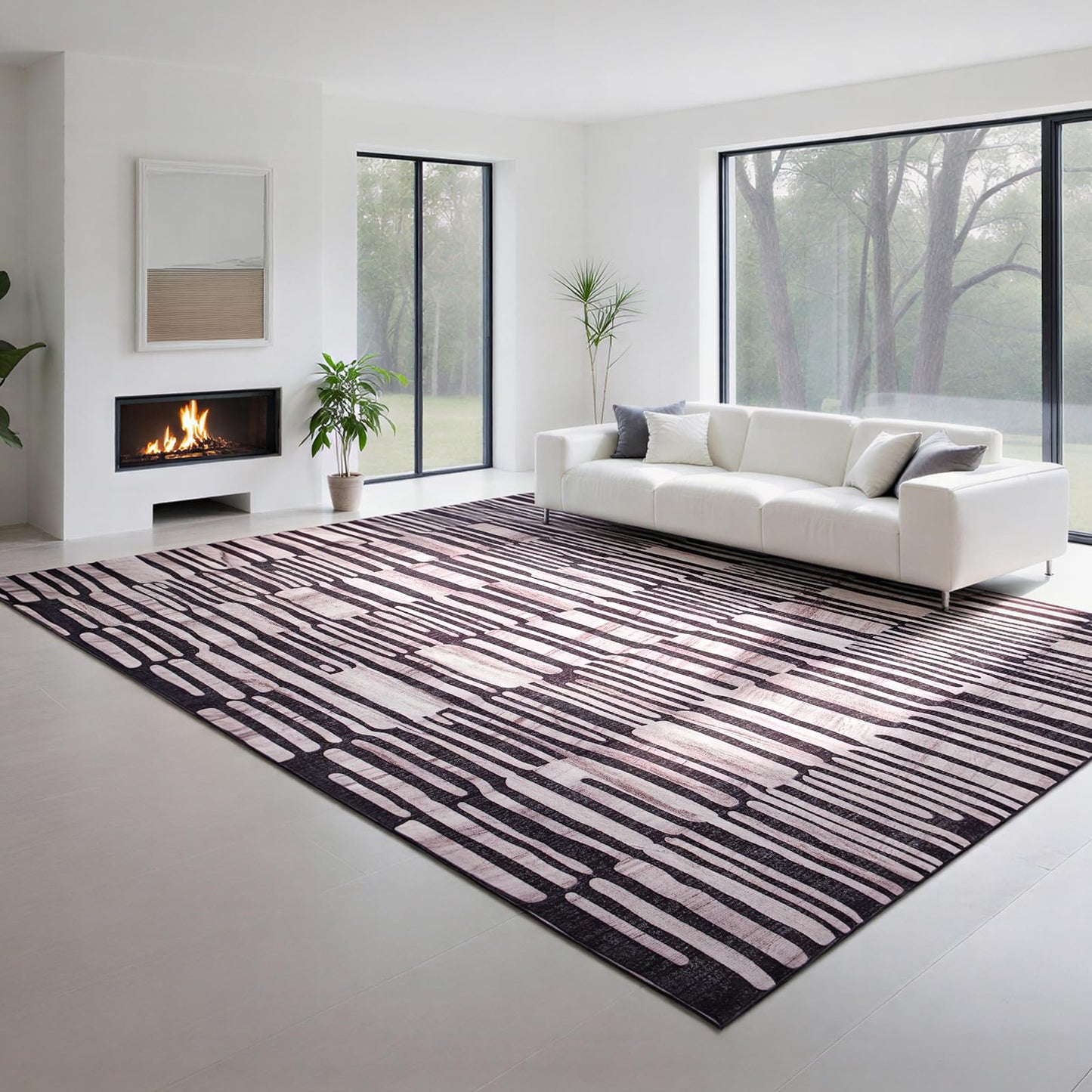 Lbris Machine Washable Rugs 8x10 Area Rugs for Living Room,Bedroom,Dining Room