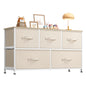 WLIVE Dresser for Bedroom with 5 Drawers