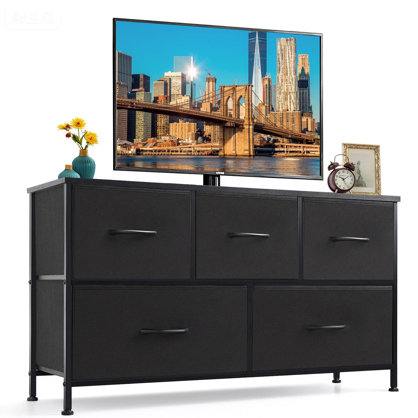 SageNest Dresser for Bedroom, Anti-Tip Tall Storage Organizer