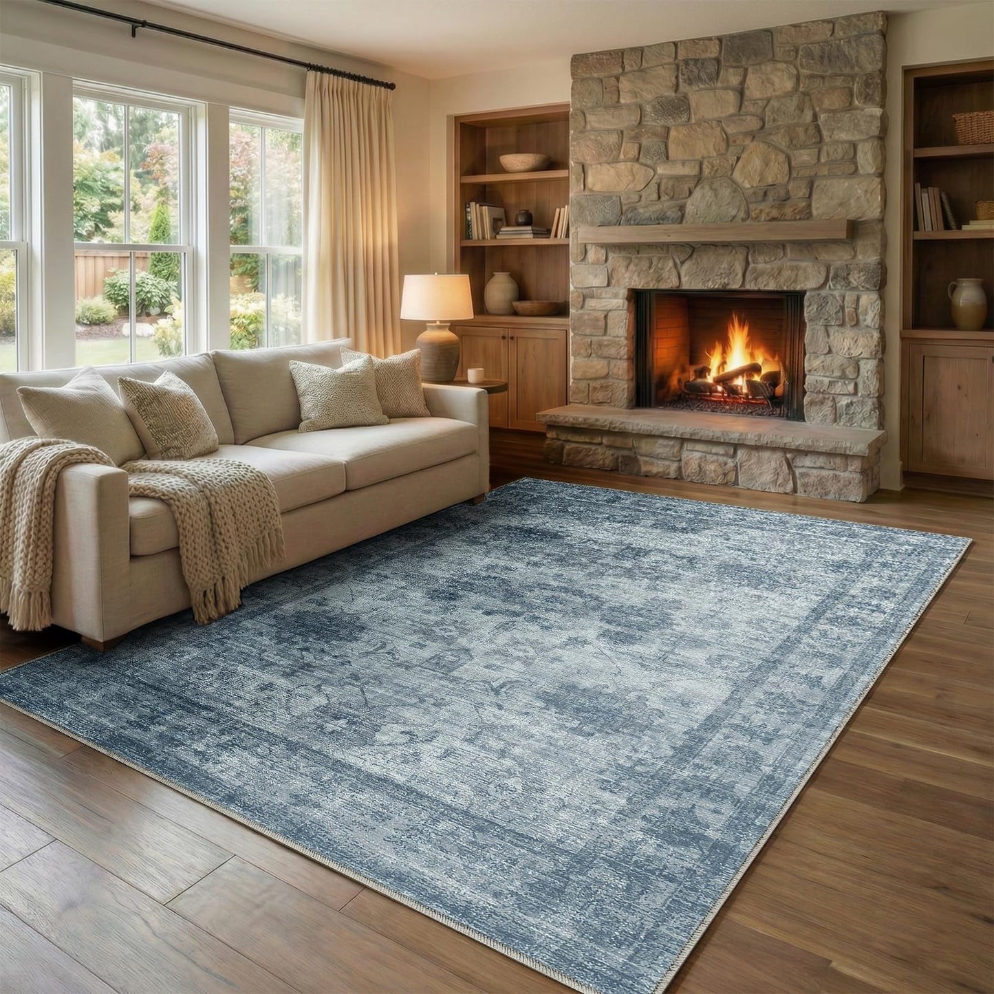 Homemate Washable Area Rug for Home Decor
