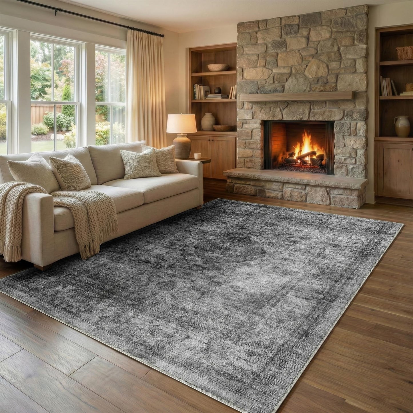 Homemate Washable Area Rug for Home Decor