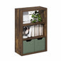 Tiered Wood Bookshelf with Open Storage Shelves for Home & Office